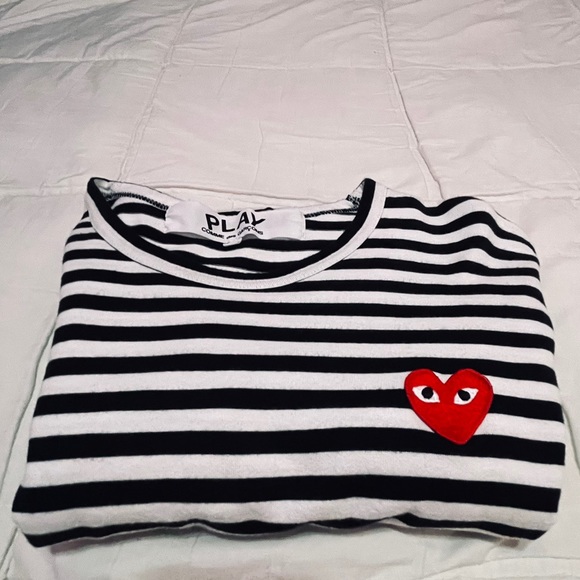 Comme des Garçons PLAY Stripe long sleeve T-Shirt - Picture 4 of 4